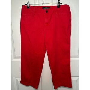 Lauren Ralph Lauren Jeans‎ Co. LRL Red Capri Pants Cropped Casual Size 4